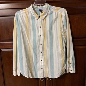 Lightweight Patagonia Blouse- Multicolored Stripes